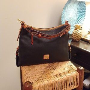 Black Leather Dooney and Bourke Bag